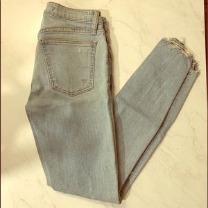 Destroyed Lovers + Friends Light Wash Skinny Jeans